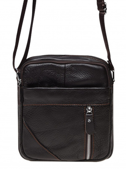 Мессенджер Borsa Leather модель K11027-d.brown — фото - INTERTOP