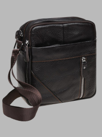 Мессенджер Borsa Leather модель K11027-d.brown Фото