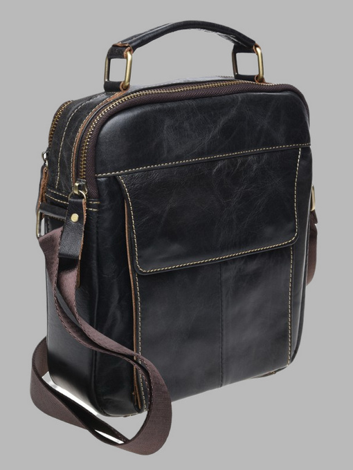 Мессенджер Borsa Leather модель K16210-brown Фото