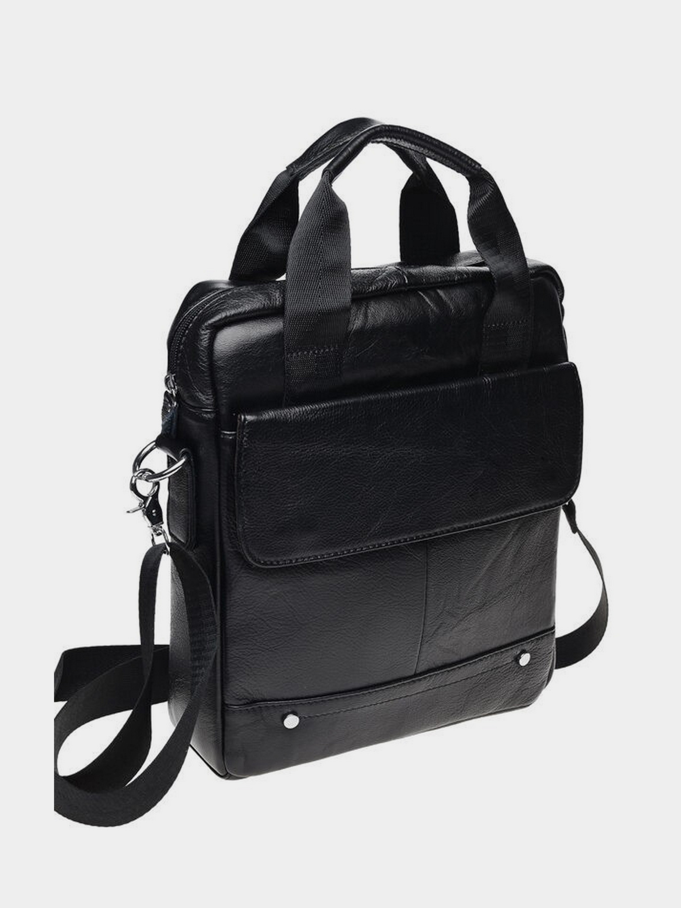 Мессенджер Borsa Leather модель K18859-black Фото