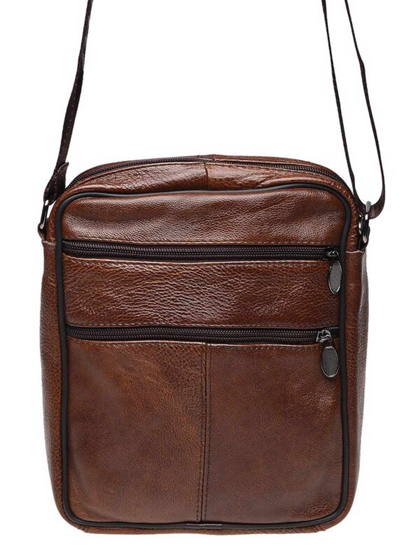 Мессенджер Borsa Leather модель K18490-brown Фото