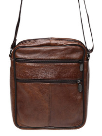 Мессенджер Borsa Leather модель K18490-brown Фото