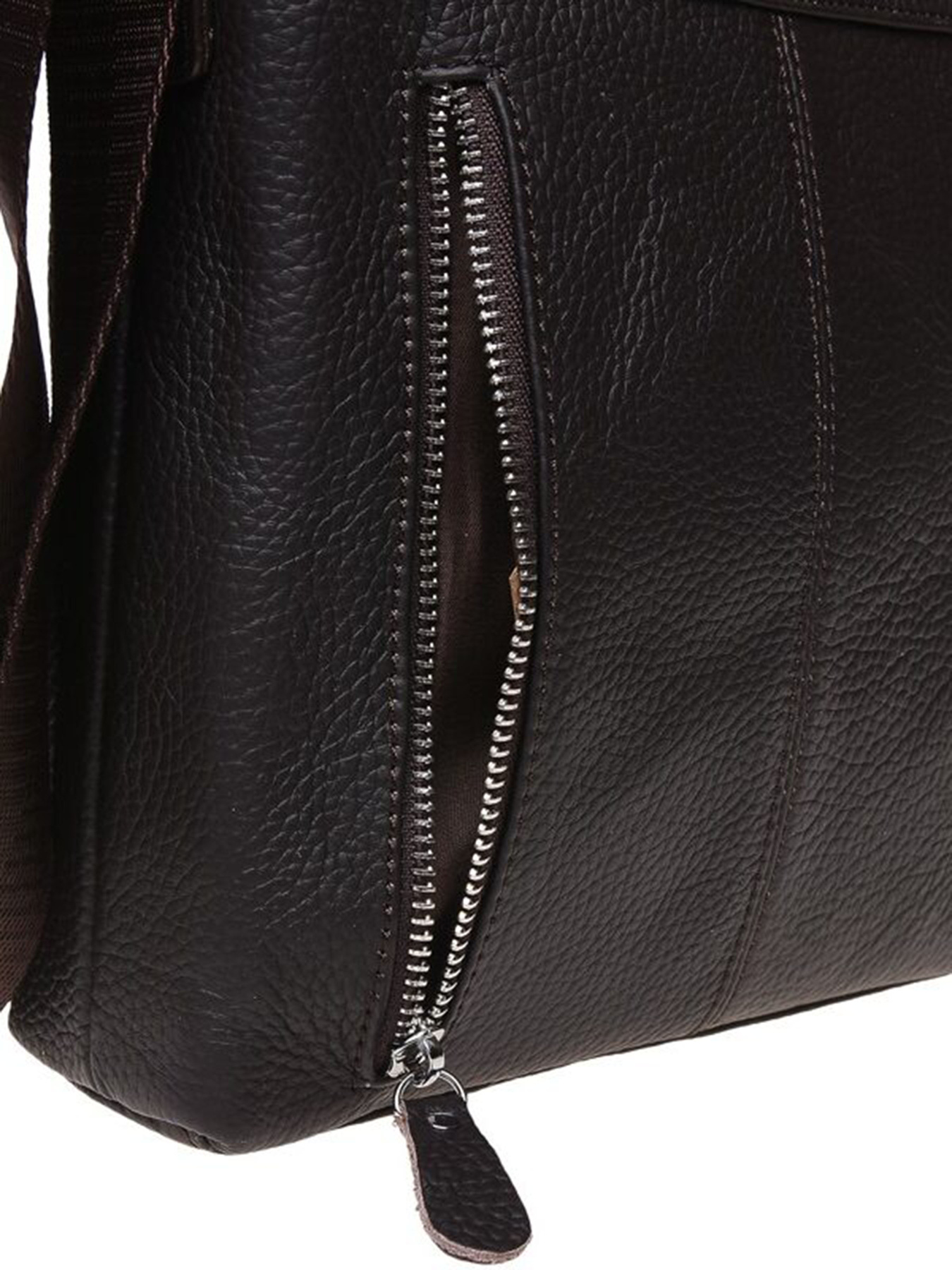 Мессенджер Borsa Leather модель 1t15502m-brown Фото