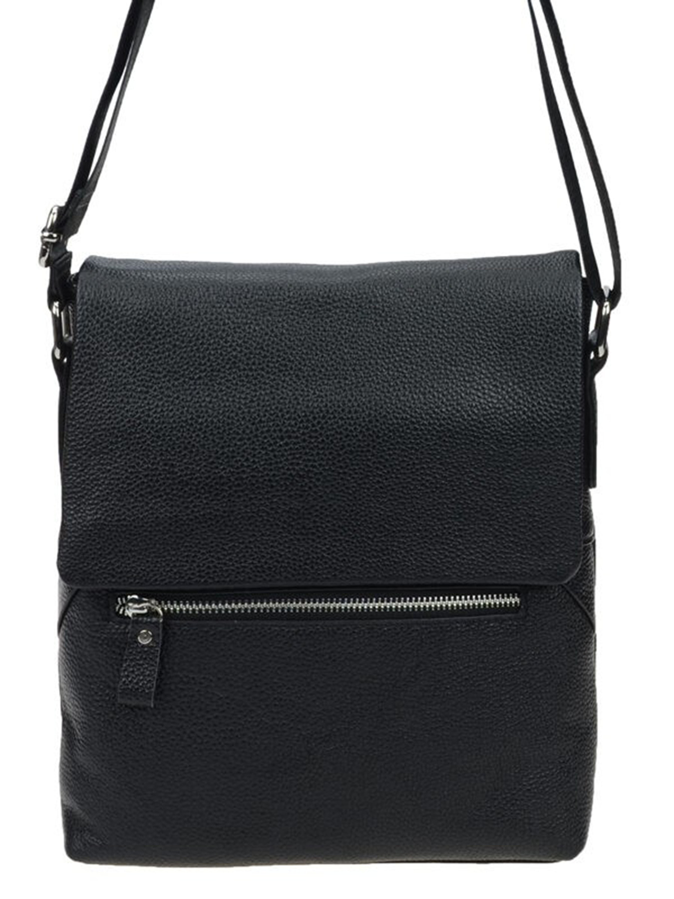Мессенджер Borsa Leather модель 1t0013-black Фото