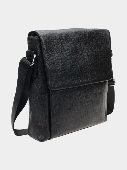 Крос-боді Borsa Leather модель 1t9168-black Фото