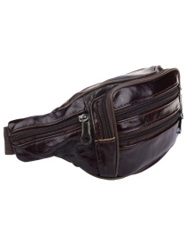 Поясная сумка Borsa Leather модель 1t167m-brown Фото