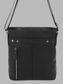 Мессенджер Borsa Leather модель 1t5502m-black Фото