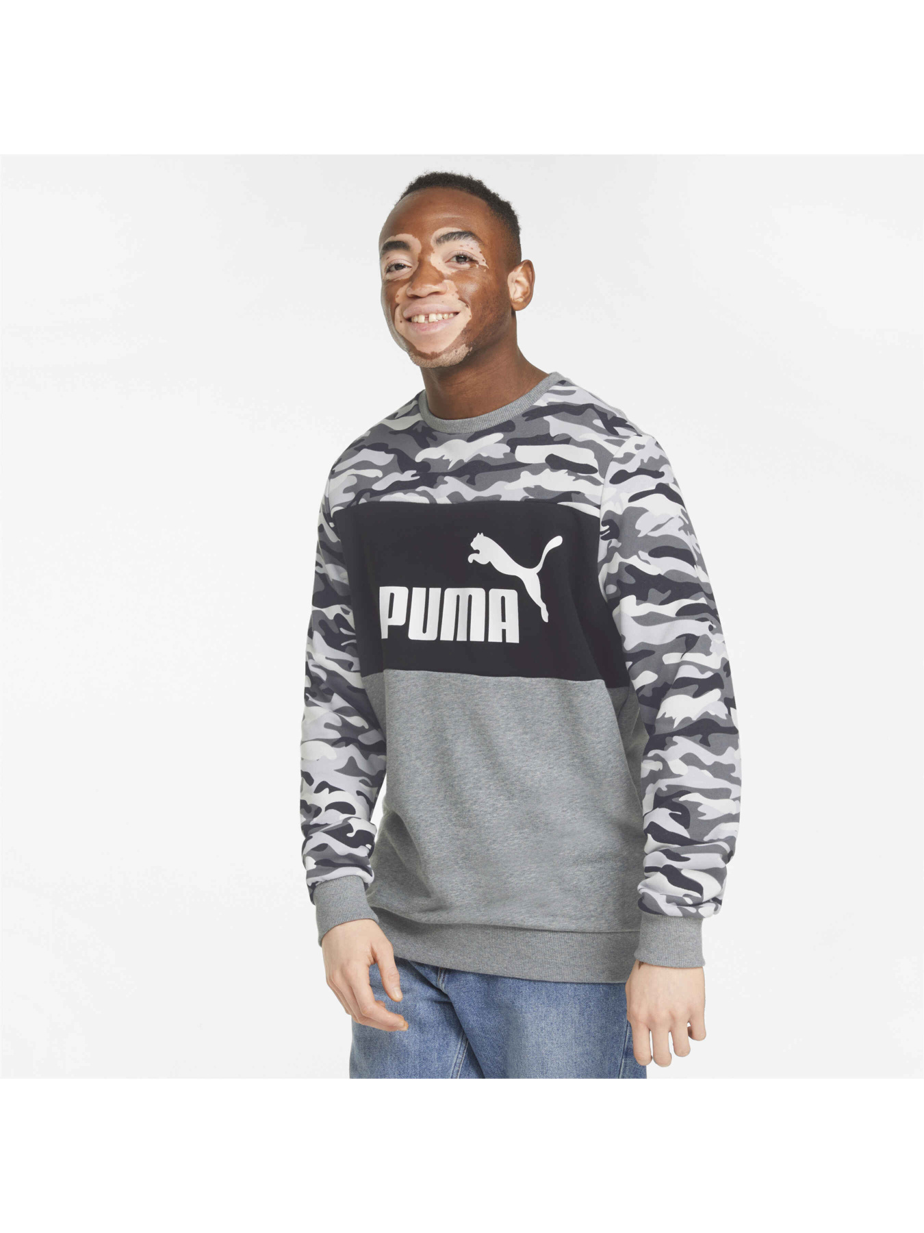 Худи и свитшоты PUMA Ess+ Camo Crew модель 848574 Фото