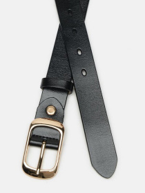 Ремень Borsa Leather модель CV1ZK-008-goldblack Фото