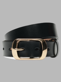 Ремень Borsa Leather модель CV1ZK-008-goldblack Фото