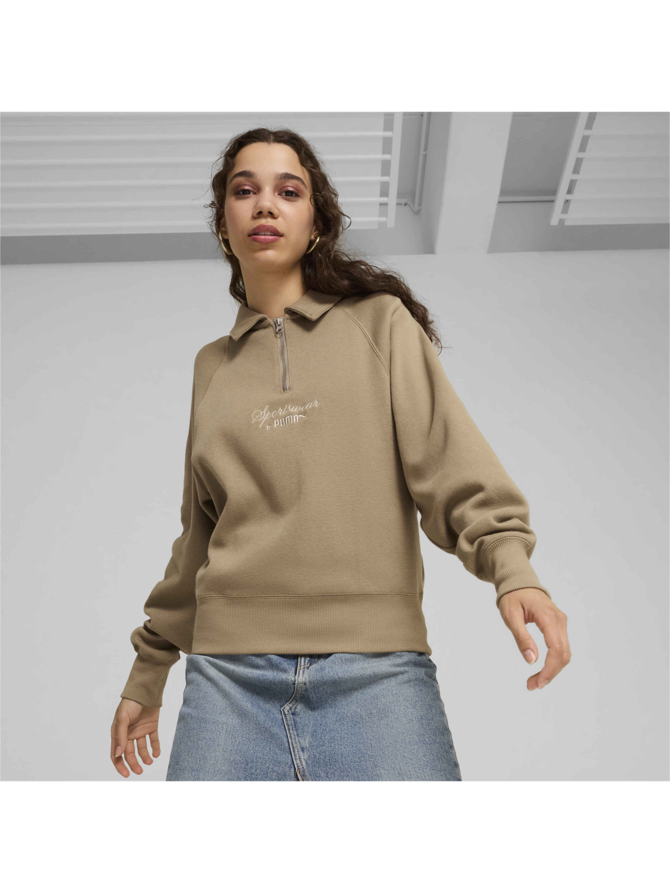 Поло PUMA Classics+ Half Zip Polo Crew модель 626561 Фото