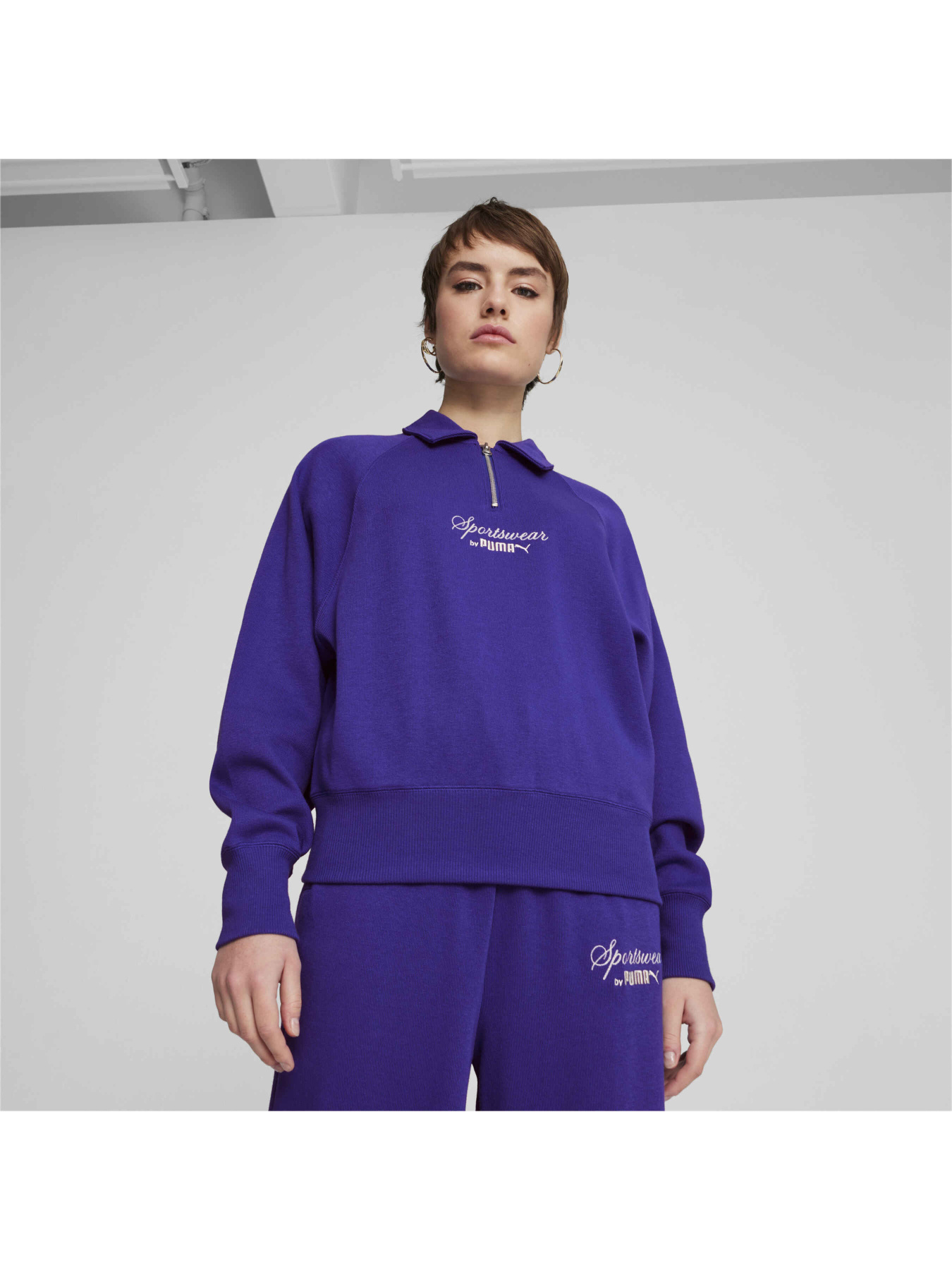 Поло PUMA Classics+ Half Zip Polo Crew модель 626561 Фото