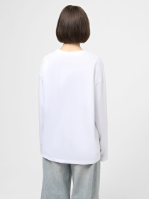 Набор лонгсливов Ейсік Оверсайз модель LonhslivBilyi3Sht Фото