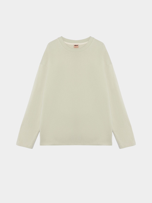 Лонгслів Ейсік Оверсайз модель LonhslivBezhevi Фото