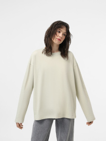 Лонгслів Ейсік Оверсайз модель LonhslivBezhevi Лонгслів Ейсік Оверсайз модель LonhslivBezhevi Фото