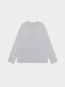 Лонгслив Ейсік Оверсайз модель LonhslivSvitlosiryi Фото