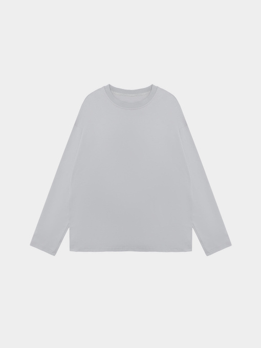 Лонгслів Ейсік Оверсайз модель LonhslivSvitlosiryi Фото