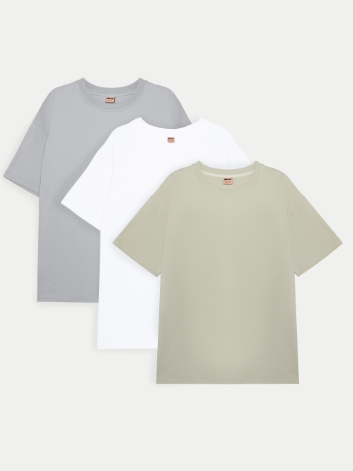 Набор футболок Ейсік Оверсайз модель NabirFutbolokBBSS Фото