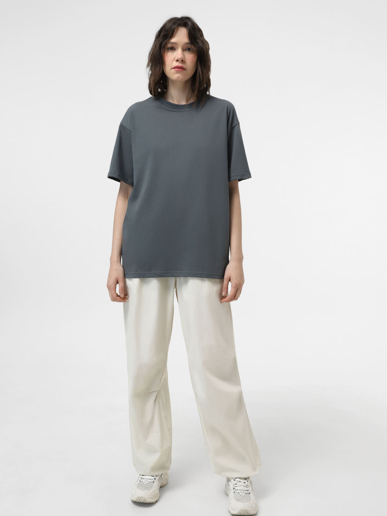 Набір футболок Ейсік Оверсайз модель NabirTemnoSiryi3Sht Фото