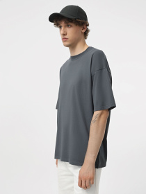 Набір футболок Ейсік Оверсайз модель NabirTemnoSiryi3Sht Фото