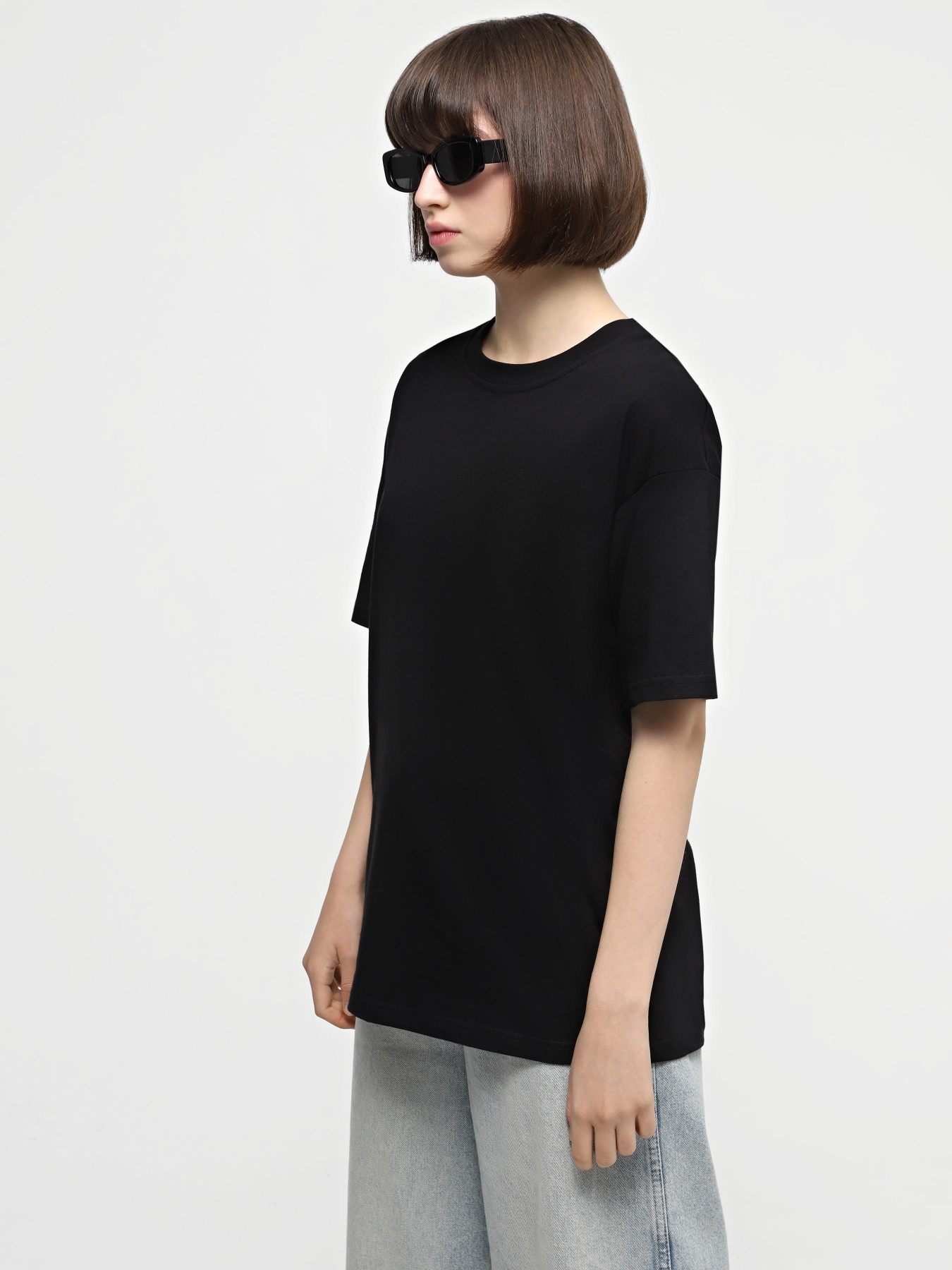 Набір футболок Ейсік Оверсайз модель NabirChornyi3Sht Фото