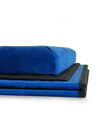 Пуф для зберігання велюровий синій MBM HOME модель TH-05 BLUE Фото