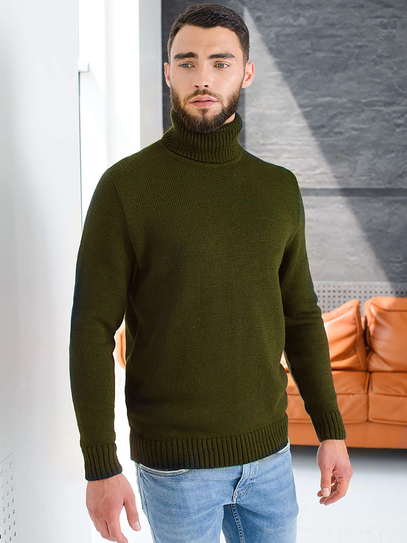 Свитер SVTR модель 268khakiTTNSVTR Фото