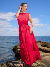 Сарафан ISSA Plus модель 14063A_красный Фото