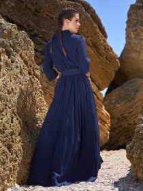 Платья ISSA Plus модель 14686_синий Фото