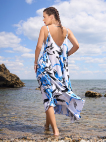 Сукня міді ISSA Plus модель 14794_мультиколор Фото