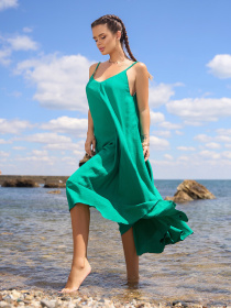 Сарафан ISSA Plus модель 14799_зеленый Фото