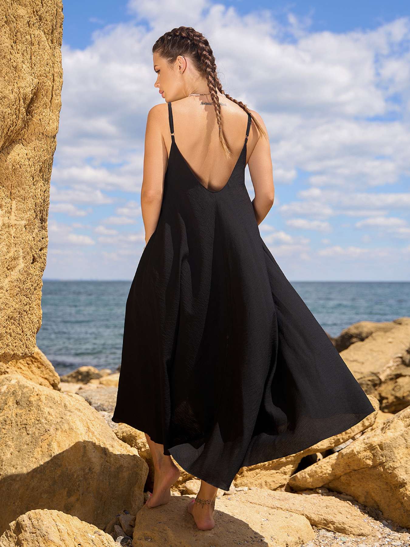 Сарафан ISSA Plus модель 14799_черный Фото