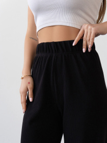 Брюки палаццо ISSA Plus модель 14304A_черный Фото