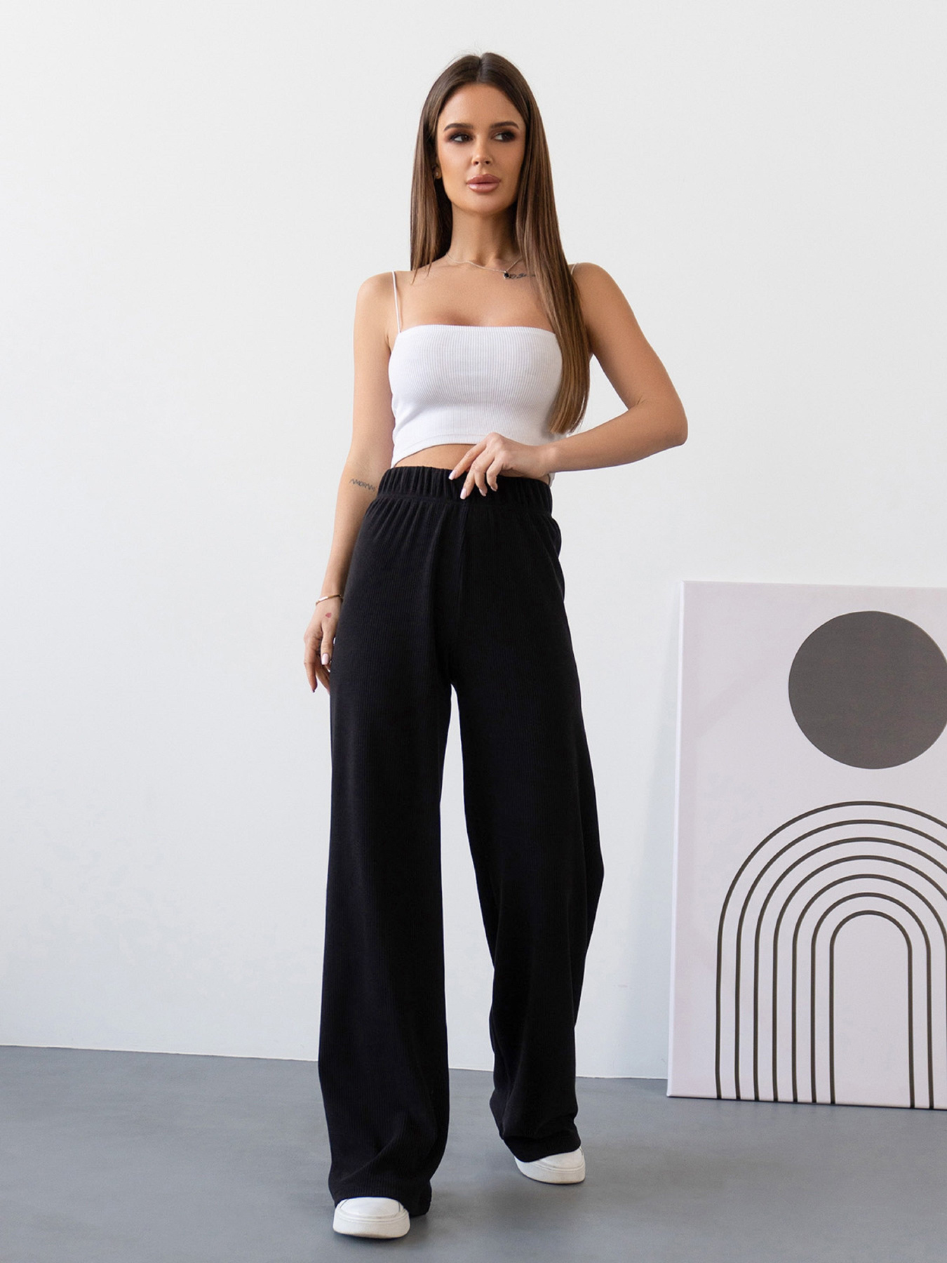 Палаццо ISSA Plus модель 14304A_черный Фото