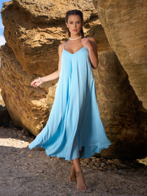 Сарафан ISSA Plus модель 14801_голубой Фото