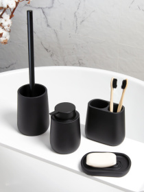 Набор аксессуаров для ванной комнаты черный Richmond MBM MY HOME модель MVM-MH-13 BLACK Фото