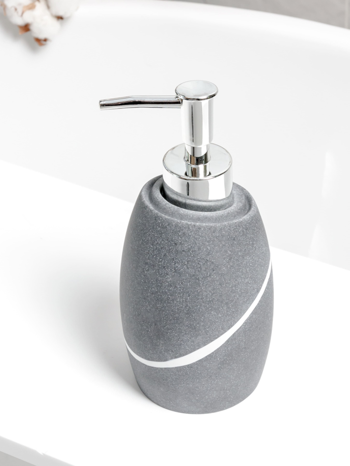 Набор аксессуаров для ванной комнаты серый Crimea MBM MY HOME модель MVM-MH-14 GRAY Фото