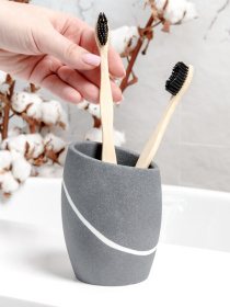 Набір аксесуарів для ванної кімнати сірий Crimea MBM HOME модель MVM-MH-14 GRAY Фото