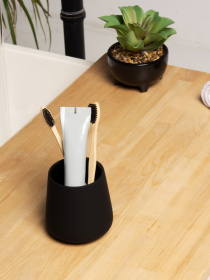 Набор аксессуаров для ванной комнаты черный Jersey MBM MY HOME модель MVM-MH-21 BLACK Фото