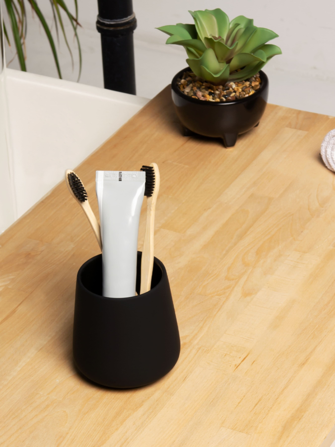 Набор аксессуаров для ванной комнаты черный Jersey MBM HOME модель MVM-MH-21 BLACK Фото