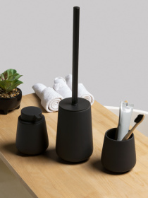 Набор аксессуаров для ванной комнаты черный Jersey MBM HOME модель MVM-MH-21 BLACK Фото