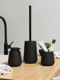 Набор аксессуаров для ванной комнаты черный Jersey MBM HOME модель MVM-MH-21 BLACK Фото