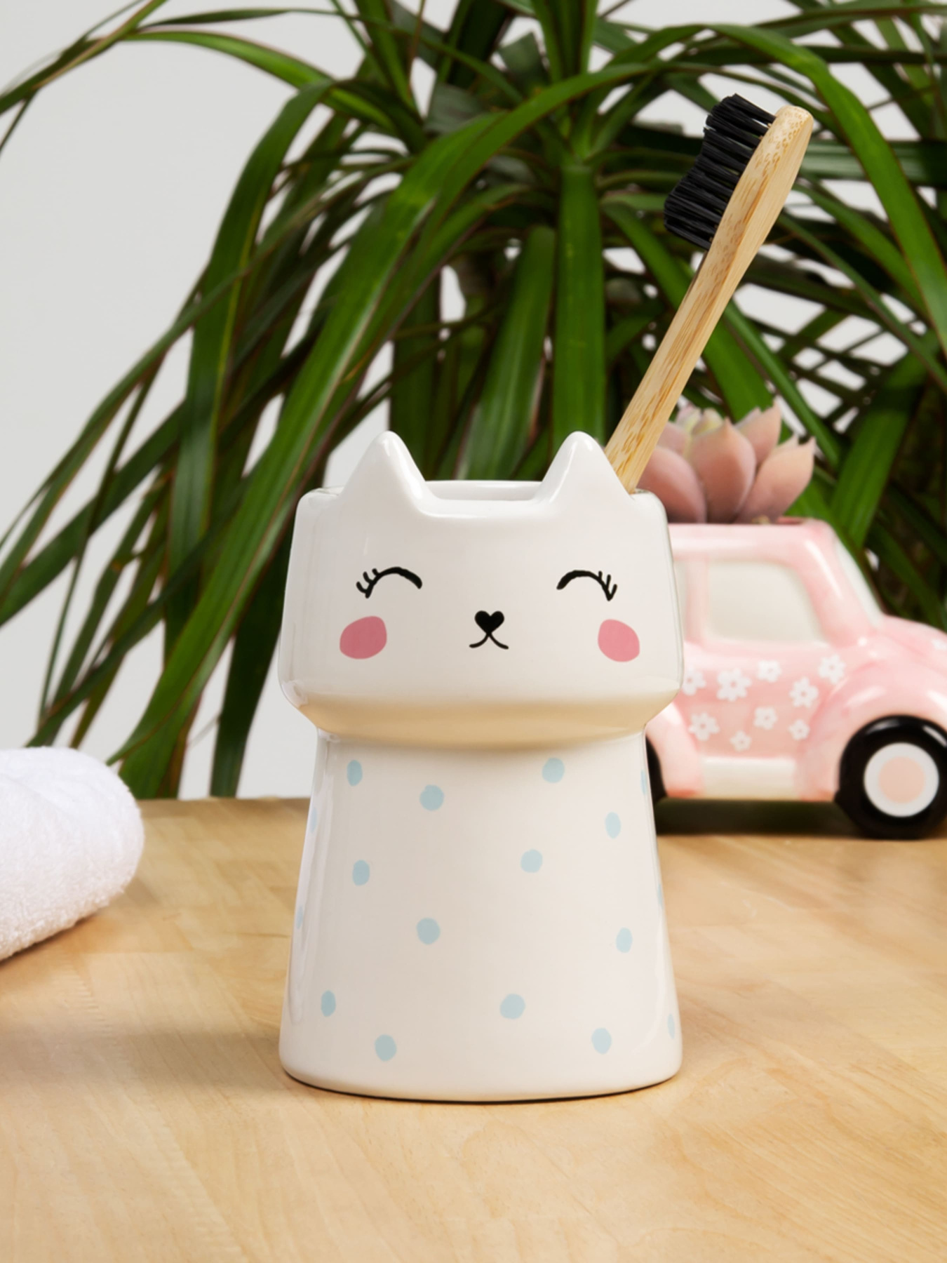 Набор аксессуаров для ванной комнаты белый Cute Cat MBM MY HOME модель MVM-MH-22 WHITE Фото