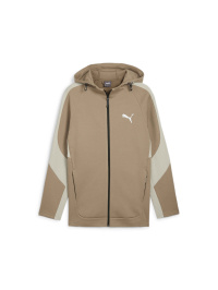 Бежевий - Кофта спортивна PUMA Evostripe Full-zip Hoodie