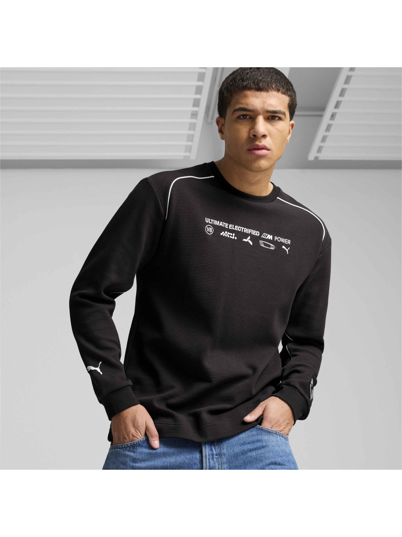 Кофта спортивная PUMA Bmw Mms Statement Ls Tee модель 627292 Фото