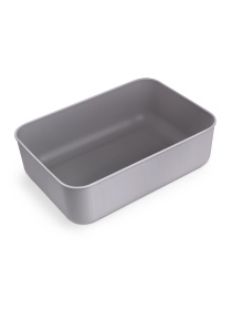 Ящик для зберігання з кришкою пластиковий сірий MBM HOME модель FH-10/FH-15 GRAY Фото