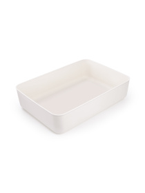 Ящик для зберігання з кришкою пластиковий білий MBM HOME модель FH-12/FH-16 WHITE Фото