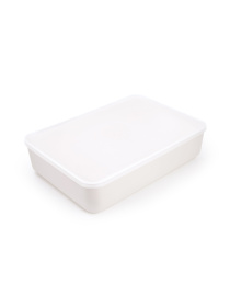 Ящик для хранения с крышкой пластиковый белый MBM HOME модель FH-12/FH-16 WHITE Фото