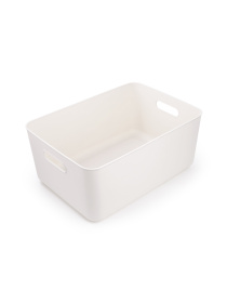Ящик для зберігання з кришкою пластиковий білий MBM HOME модель FH-13/FH-16 WHITE Фото
