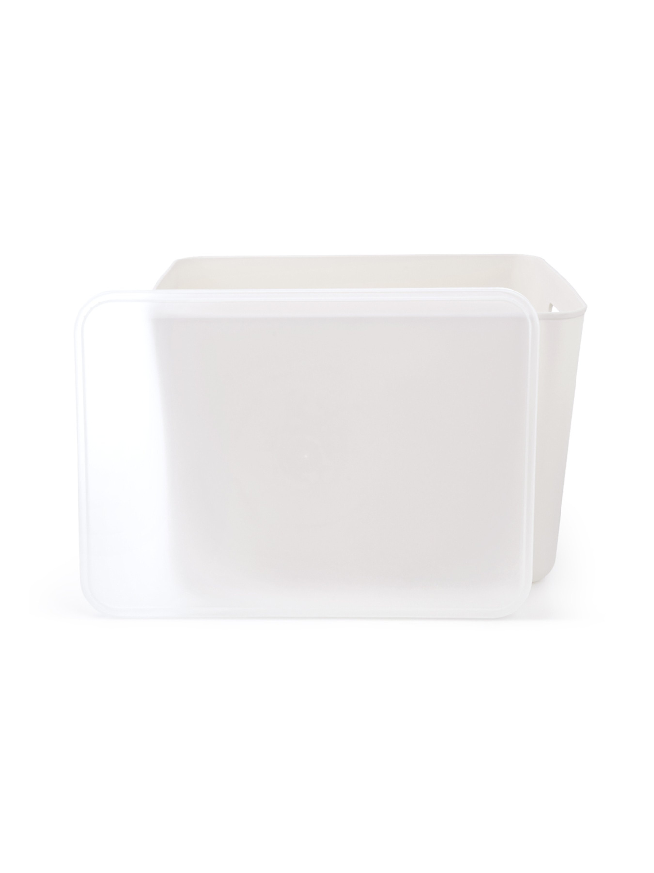 Ящик для хранения с крышкой пластиковый белый MBM MY HOME модель FH-14/FH-16 WHITE Фото